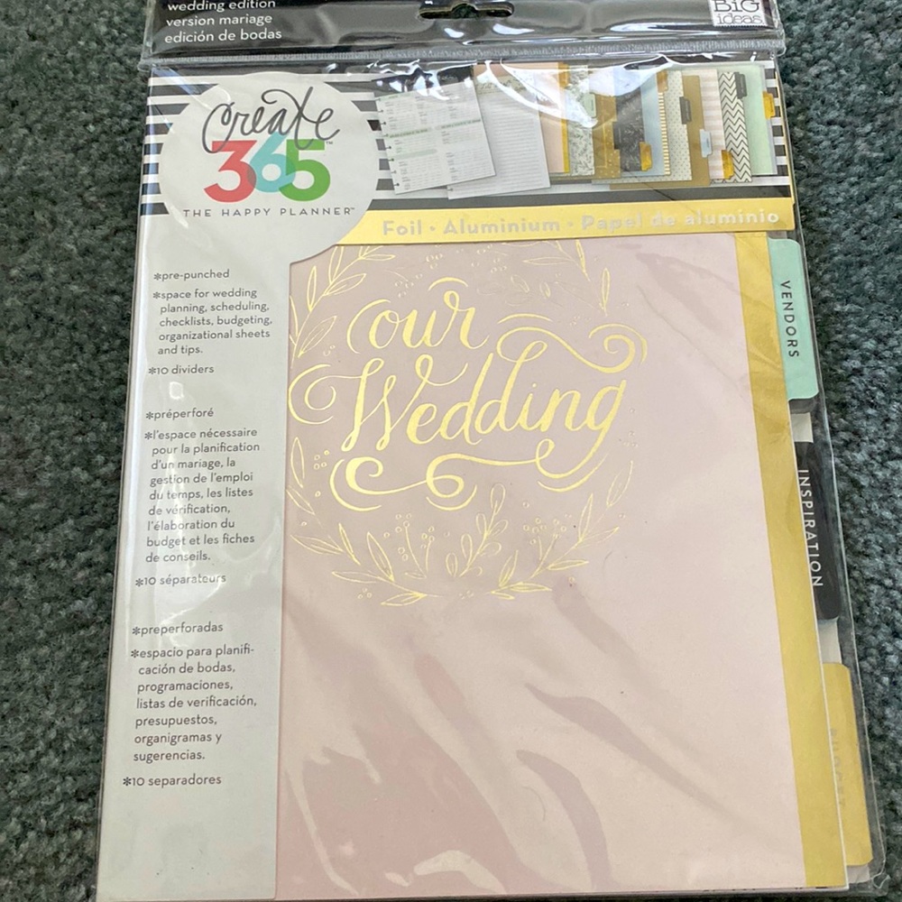 Happy Planner Wedding Extension Pack